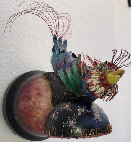 #oiseau #art récupération #sculpture #enchateur de nuit